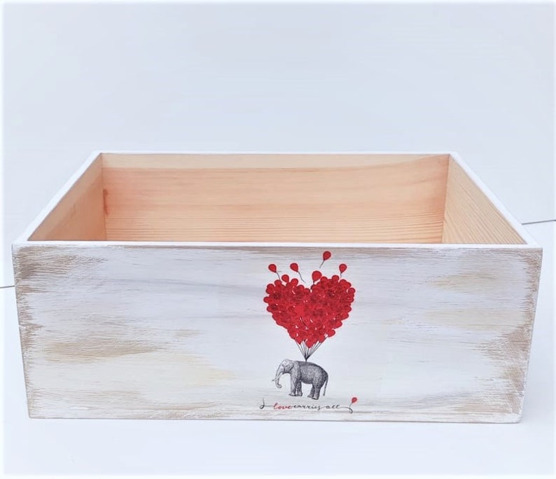 Handmade wooden crate. Base material- clean pine wood box