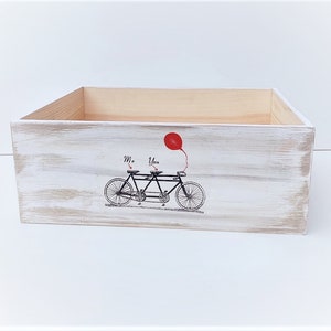Shabby Chic wooden crate. Handmade