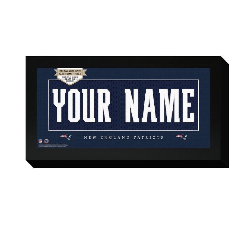 Personalized New England Patriots Frame Image 0