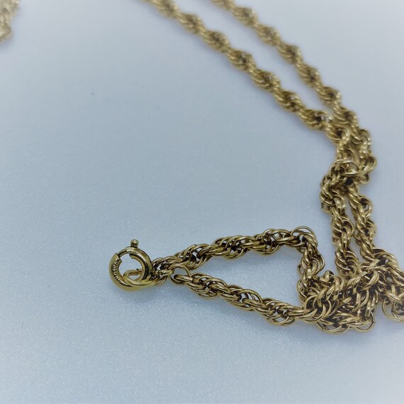 Unisex 12K GF Rope Chain Necklace - image 3