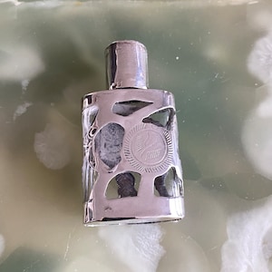 MEXICAN STERLING SILVER and Glass Perfume Bottle Collectible