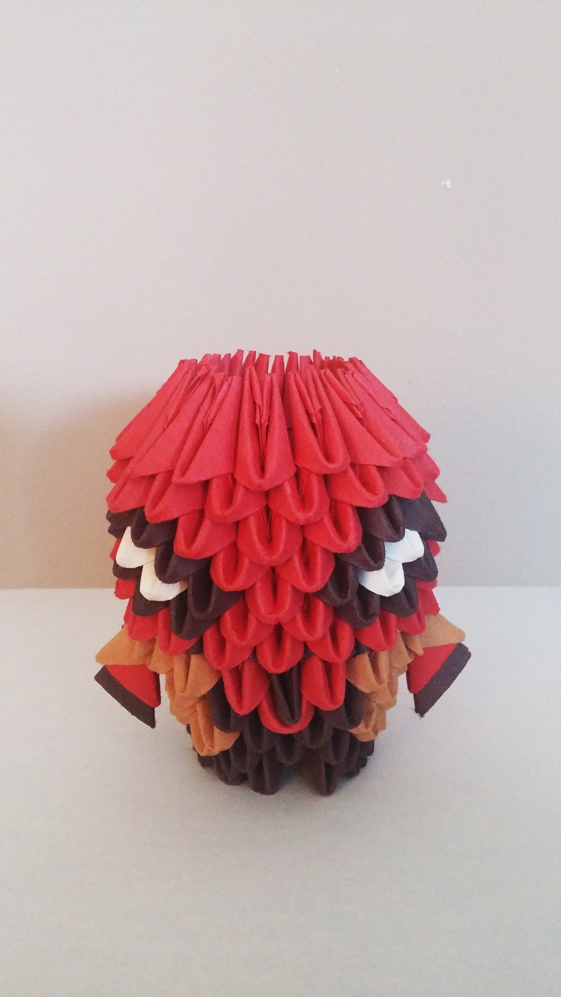Red Hood Superheroes Pop Culture Characters 3d Modular Origami