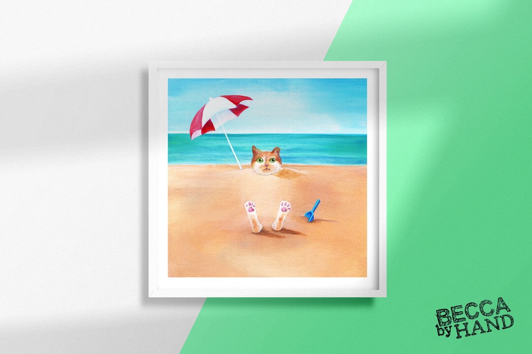 Beach Cattails Wall Art main image 1
