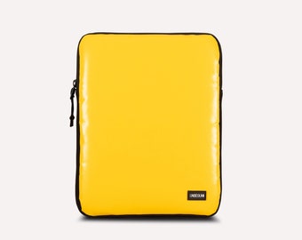 Étui pour iPad Pro 12,9 pouces en tissu recyclé (durable), Étui jaune écologique pour iPad Pro 12,9 pouces M2 (3e/4e/5e/6e générations), Housse