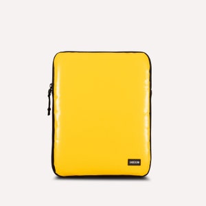 Étui pour iPad Pro 13 pouces en tissu recyclé (durable), Étui jaune écologique pour iPad Pro 13 pouces M4/12,9 pouces M2 (5e/6e générations), Housse