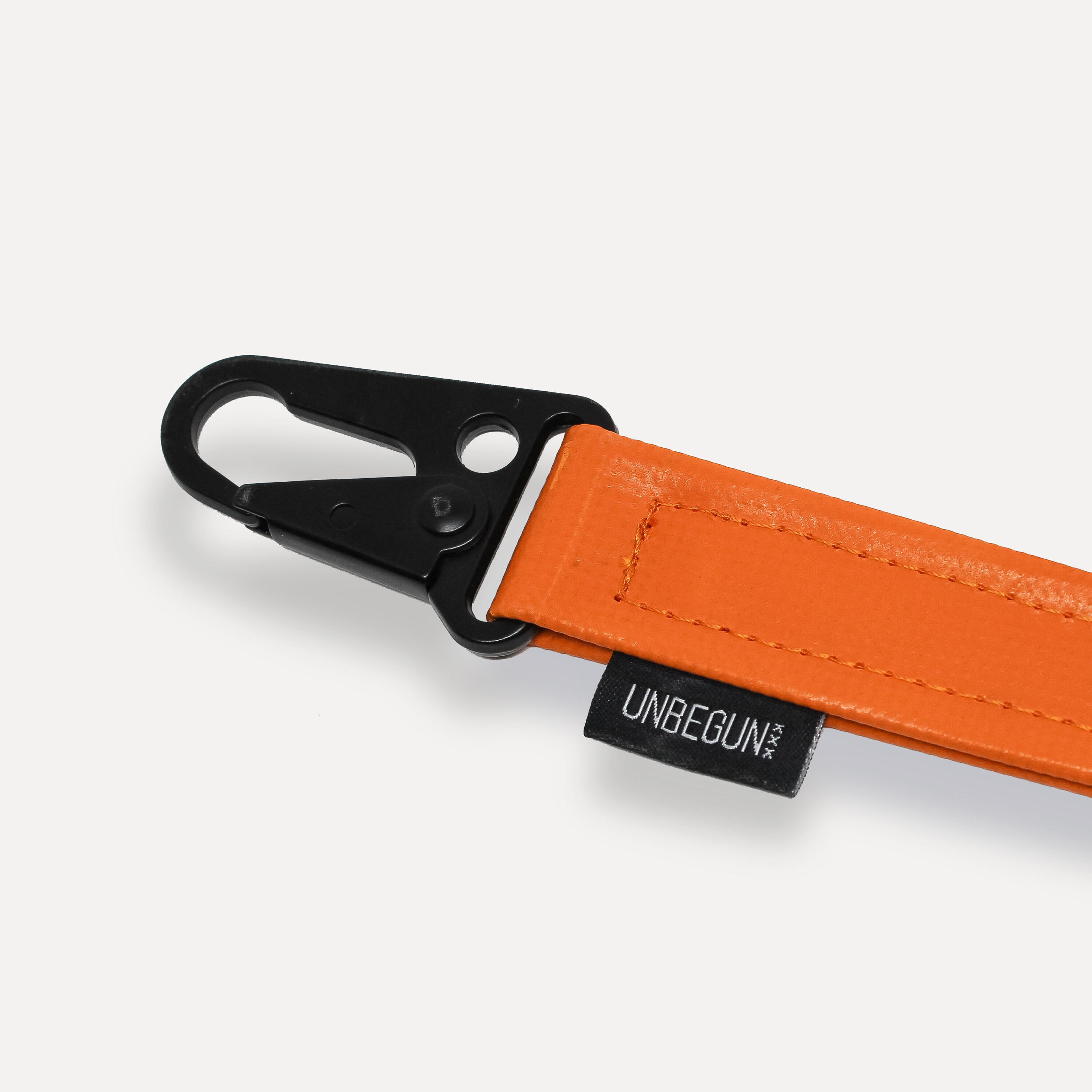 Orange Keychain With Carabiner from Upcycled Fabric Etsy Ireland