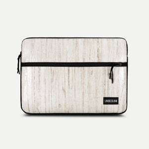 MacBook Pro 16-inch hoes met vak (van geüpcycled materiaal), versleten laptophoes voor nieuwe MacBook Pro 16" M4/M3 (2025), tas/hoes