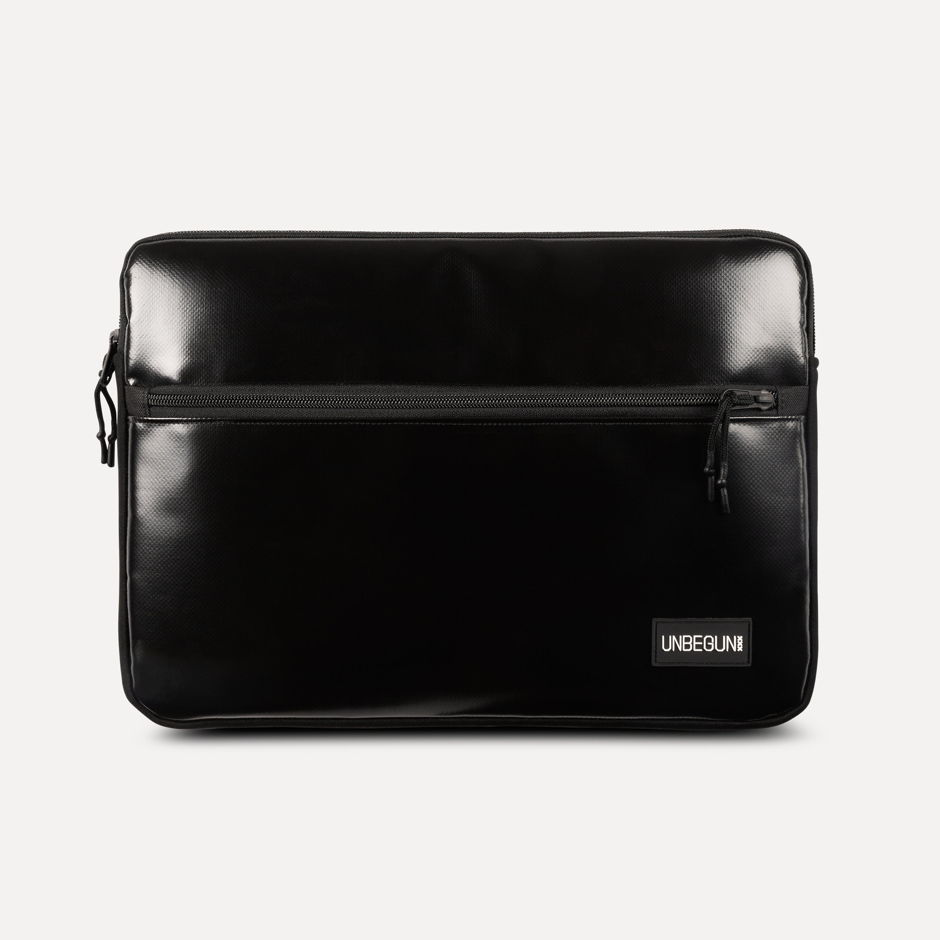 MacBook Pro 16 inch case with compartment (from upcycled fabric), Black laptop sleeve for new MacBook Pro 16" M4/M3 (2025), Laptop bag/cover