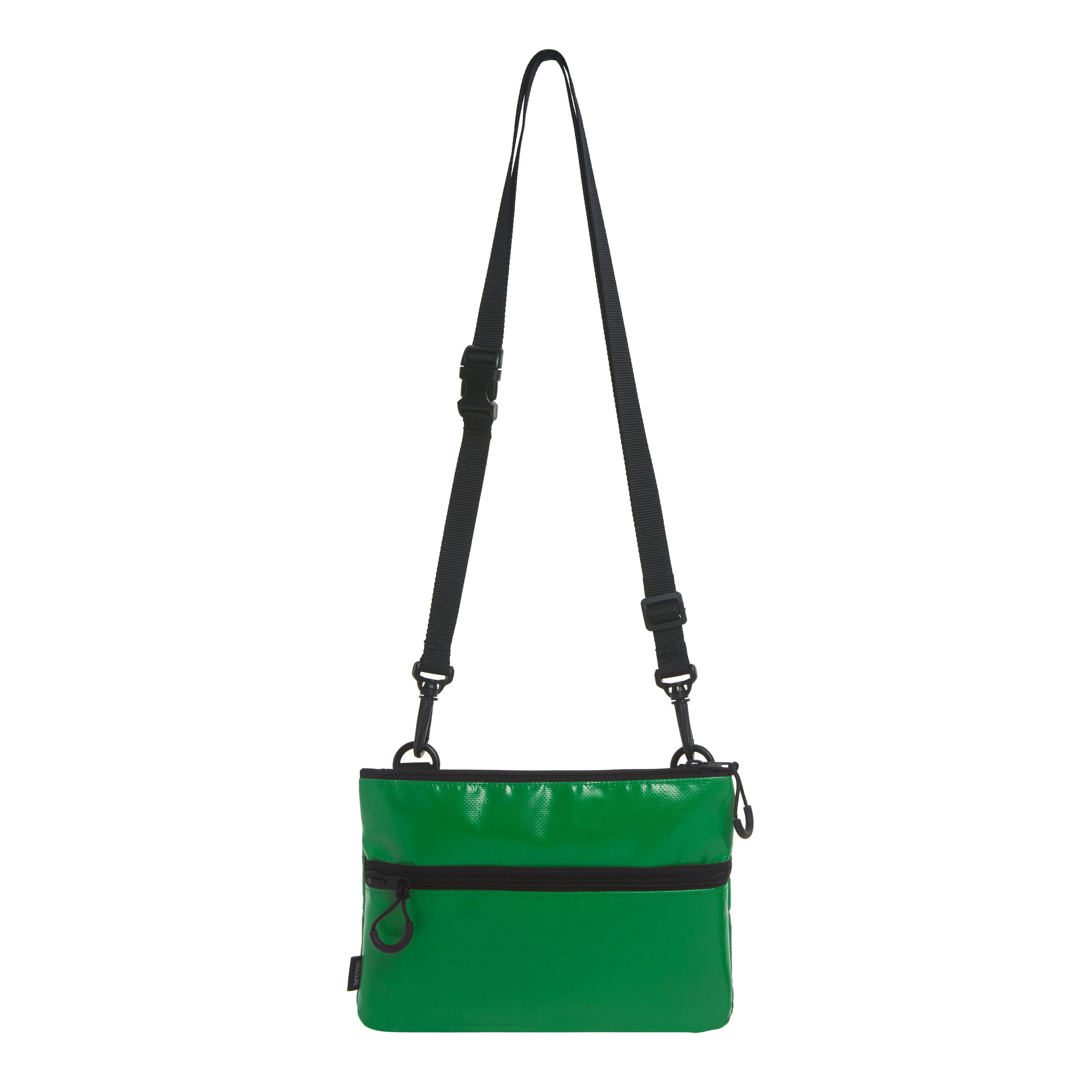 Small Shoulder Bag From Upcycled Fabric (eco), Green Recycle