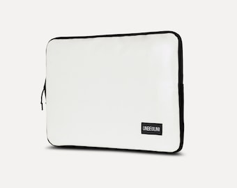 Étui pour ordinateur portable de 15 pouces (en tissu recyclé), pochette blanche pour ordinateur portable de 15,6 pouces pour Lenovo ThinkBook 15 G3 / G2 et Dell Latitude 5520 / 5521 / 5530 / 5531