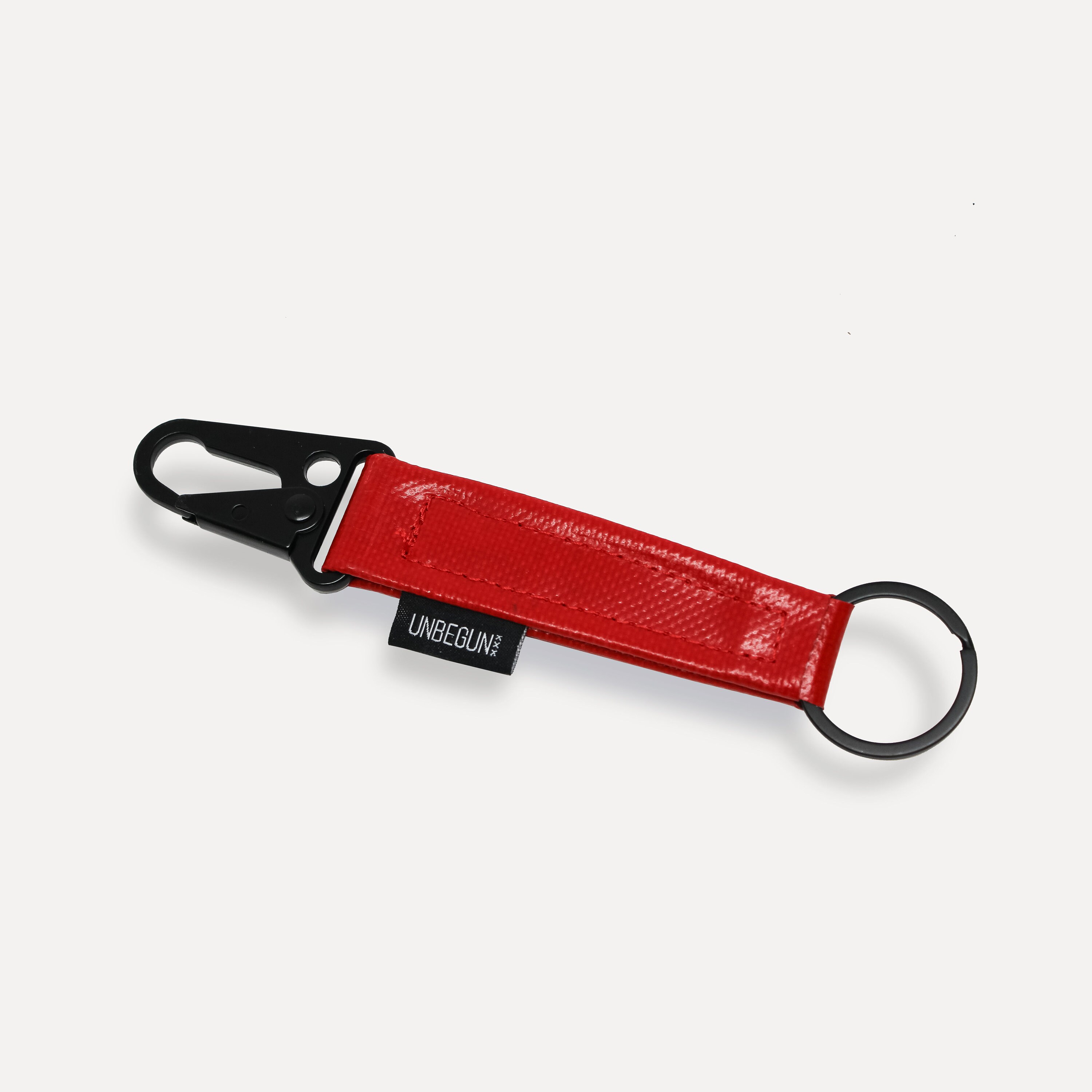 Yellow Upcycled Keychain, Sustainable Key Holder, Vegan Eco Gift
