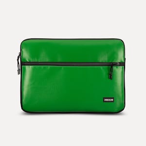 MacBook Air 13-hoes met vak (van geüpcycled materiaal), groene laptophoes voor nieuwe MacBook Air 13,6 inch M4/M3 (2025/2024), hoes/tas