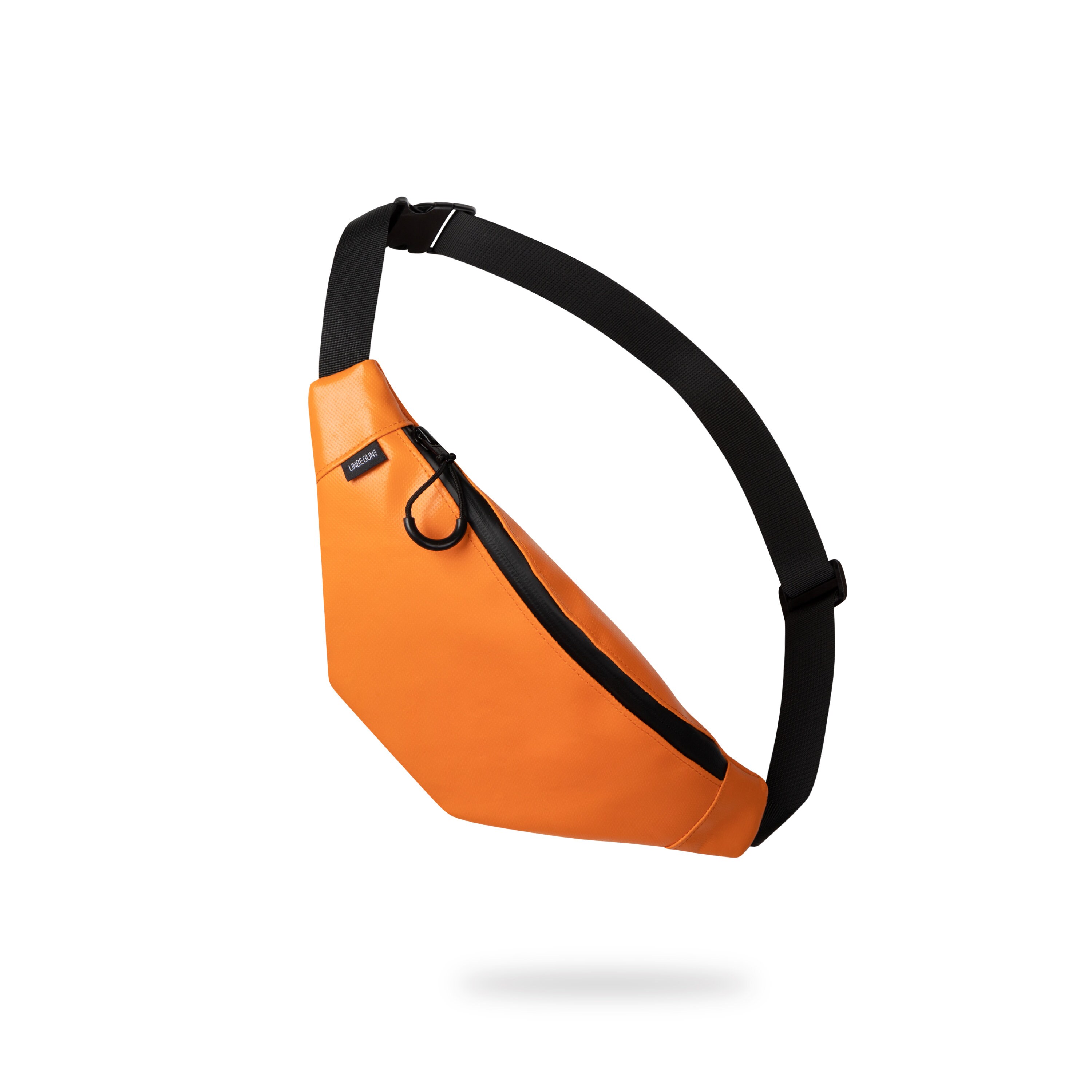 Red White Mushroom Print Fashion Waist Packs Square Layer Waist Bag Black Belt Bag With Adjustable Strap, Black, One Size