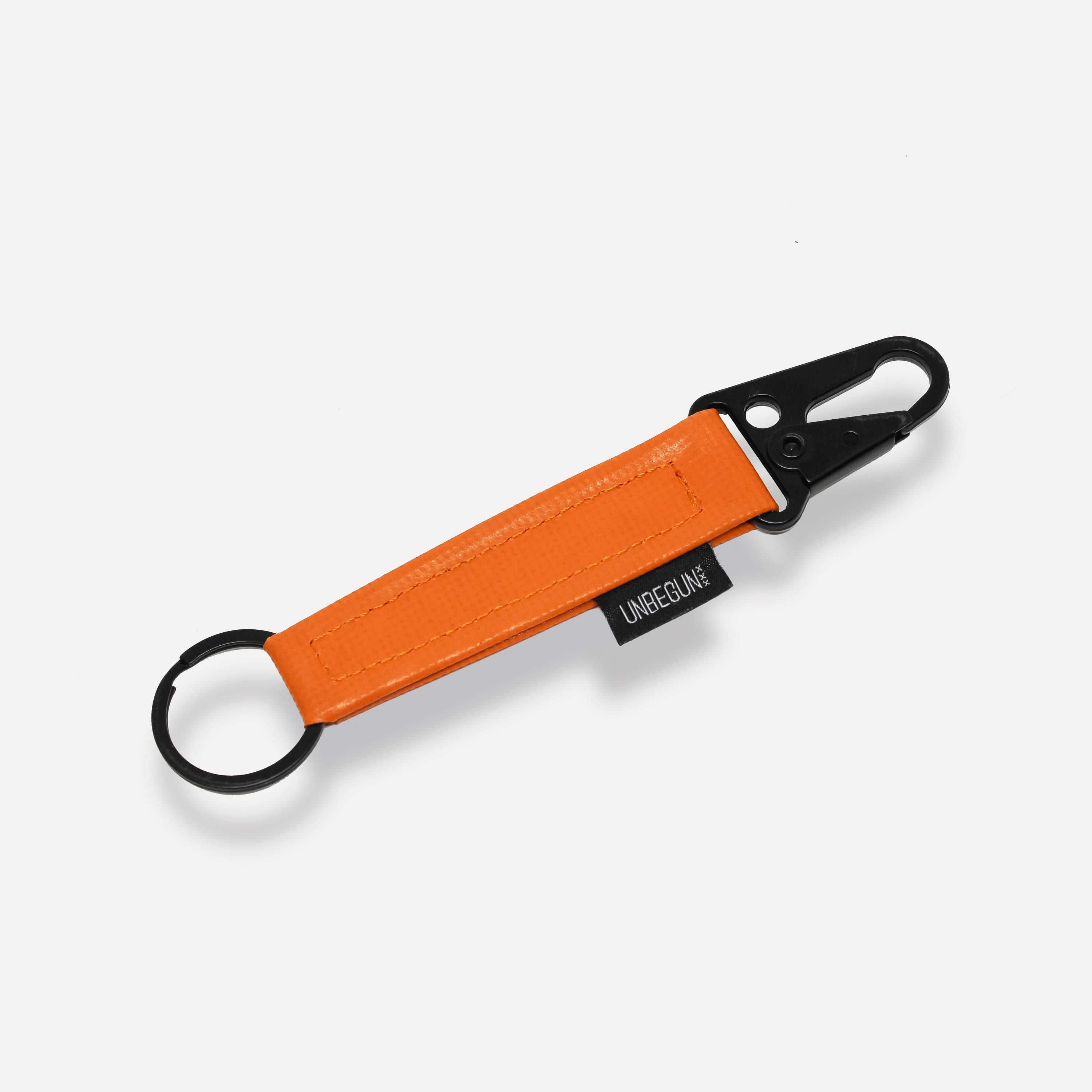 Orange Keychain With Carabiner from Upcycled Fabric Etsy Ireland