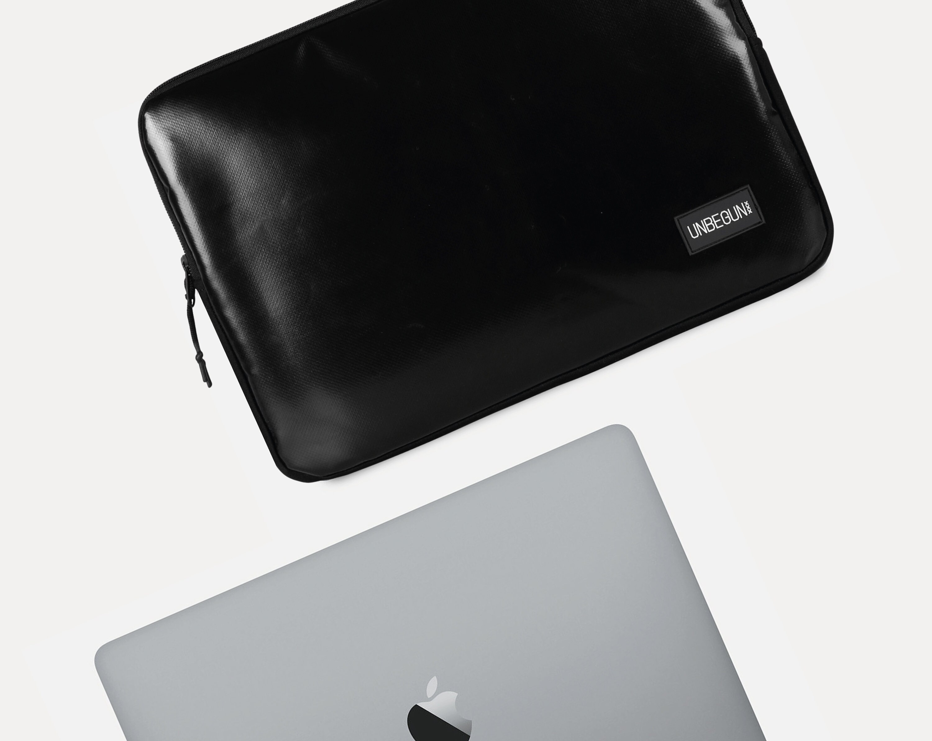 Puffy Laptop-Hülle 13 Zoll – Wasserdicht, Flauschig, Mit Doppelfach, Für MacBook Air/Pro, Dell, HP (Grün)