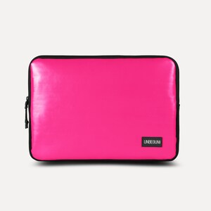 15 Inch Laptop Case (from Upcycled Fabric), Pink 15.6" Laptop Sleeve ...