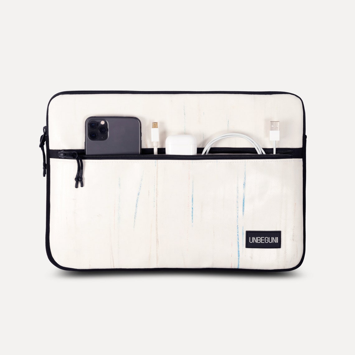 MacBook Pro 16 inch case with compartment from upcycled Etsy