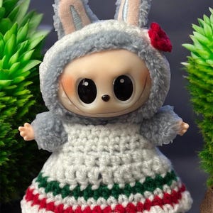 Labubu crochet outfit