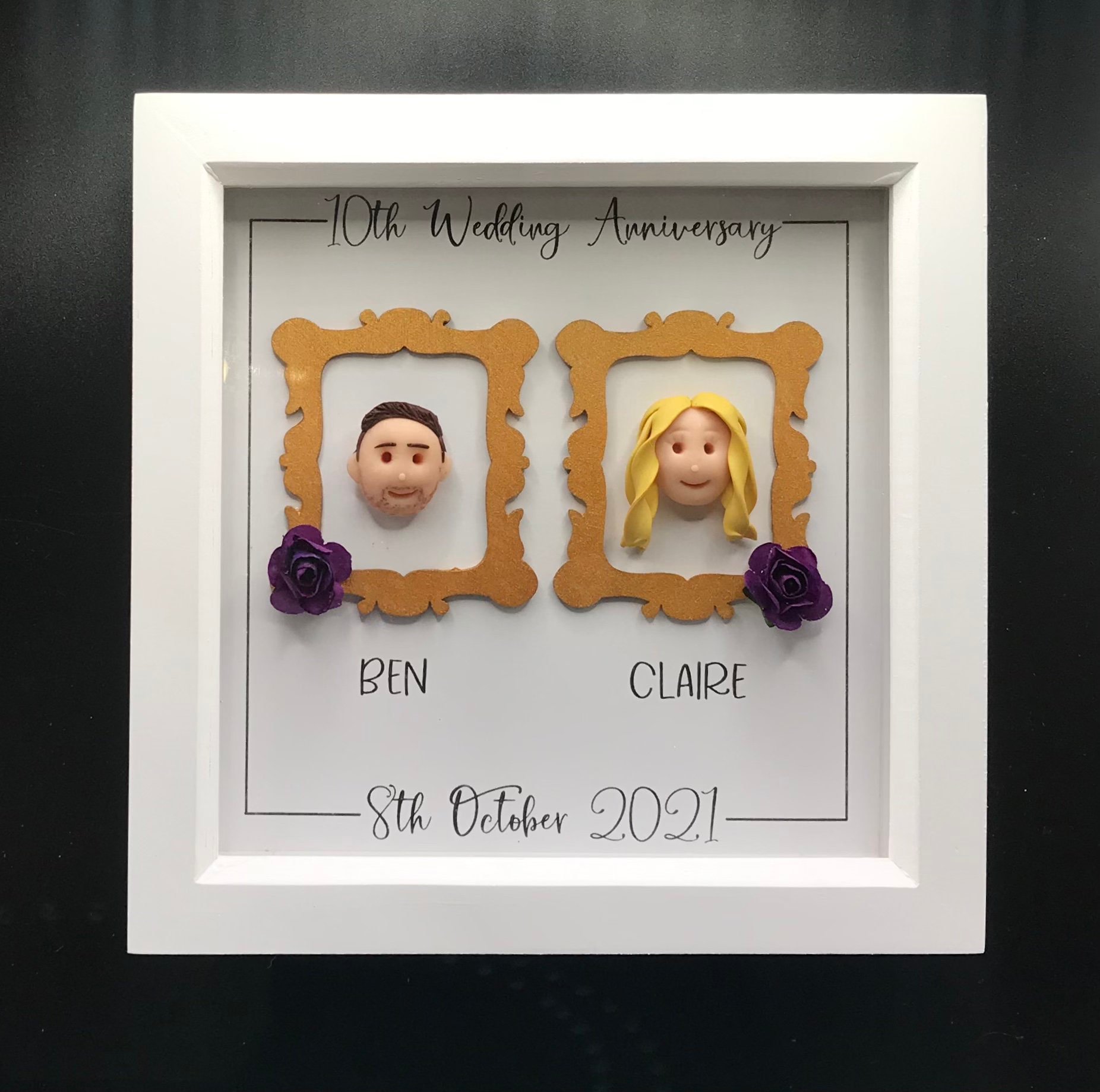 Anniversary Gift Frame Etsy UK