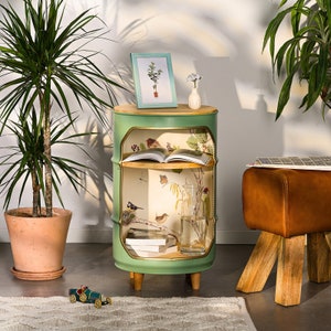 Barrel nightstand sales