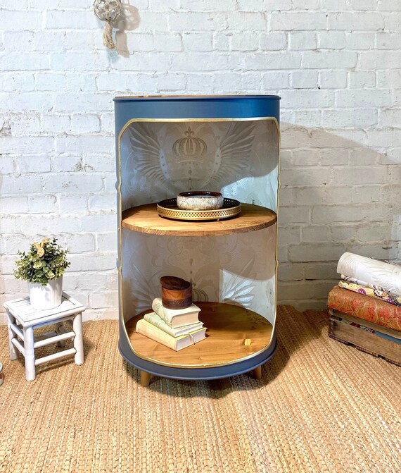 Bar Side Cabinet Bar Table Made From a 208L Barrel Etsy UK