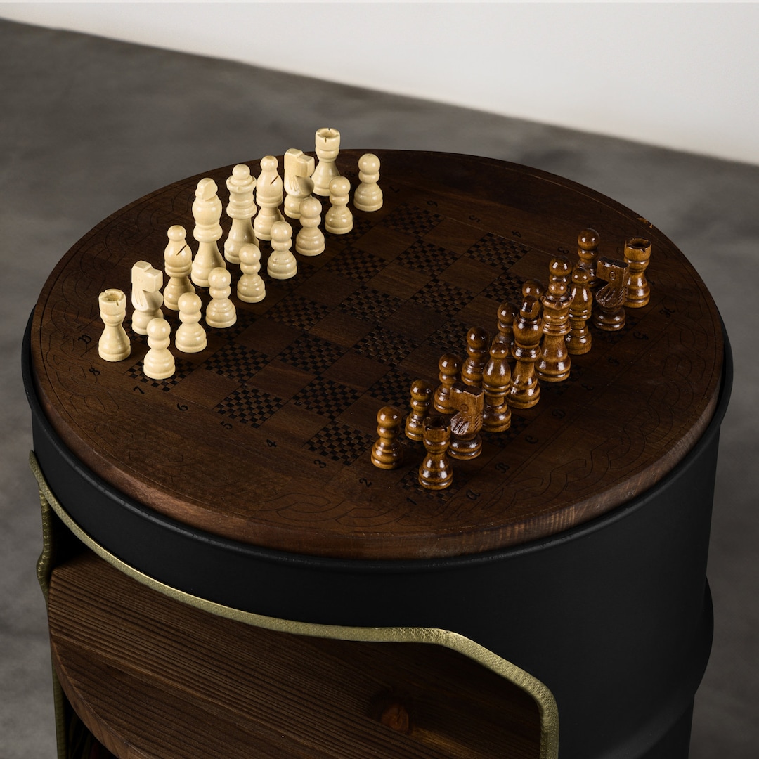 Lumpy Chess Table for Kids' Room – Home Bar Gift – Minibar