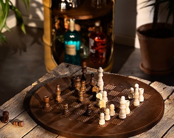 Chess board made of birch wood - multiplex