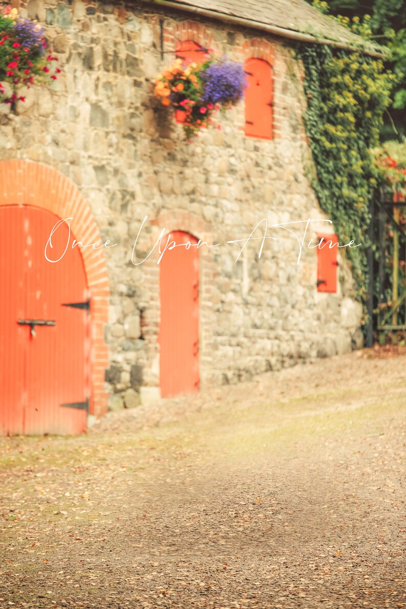 Rustic Irish Background Charming Irish Cottage - Digital Background - Summer Backdrops - Spring ...