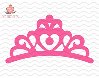 princess crown svg etsy