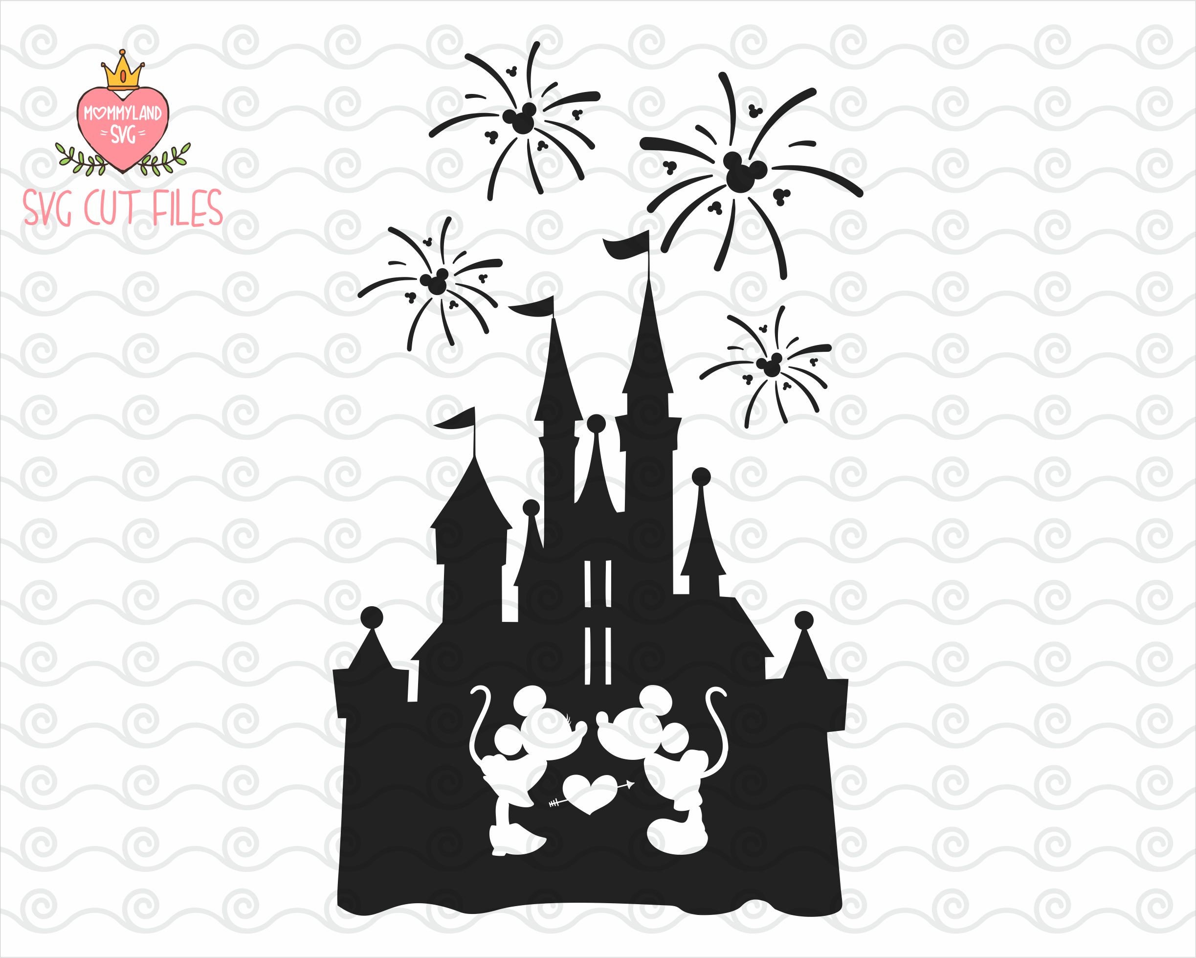 Download Disney Castle SVG / Disney Castle Fireworks DXF / Disney ...