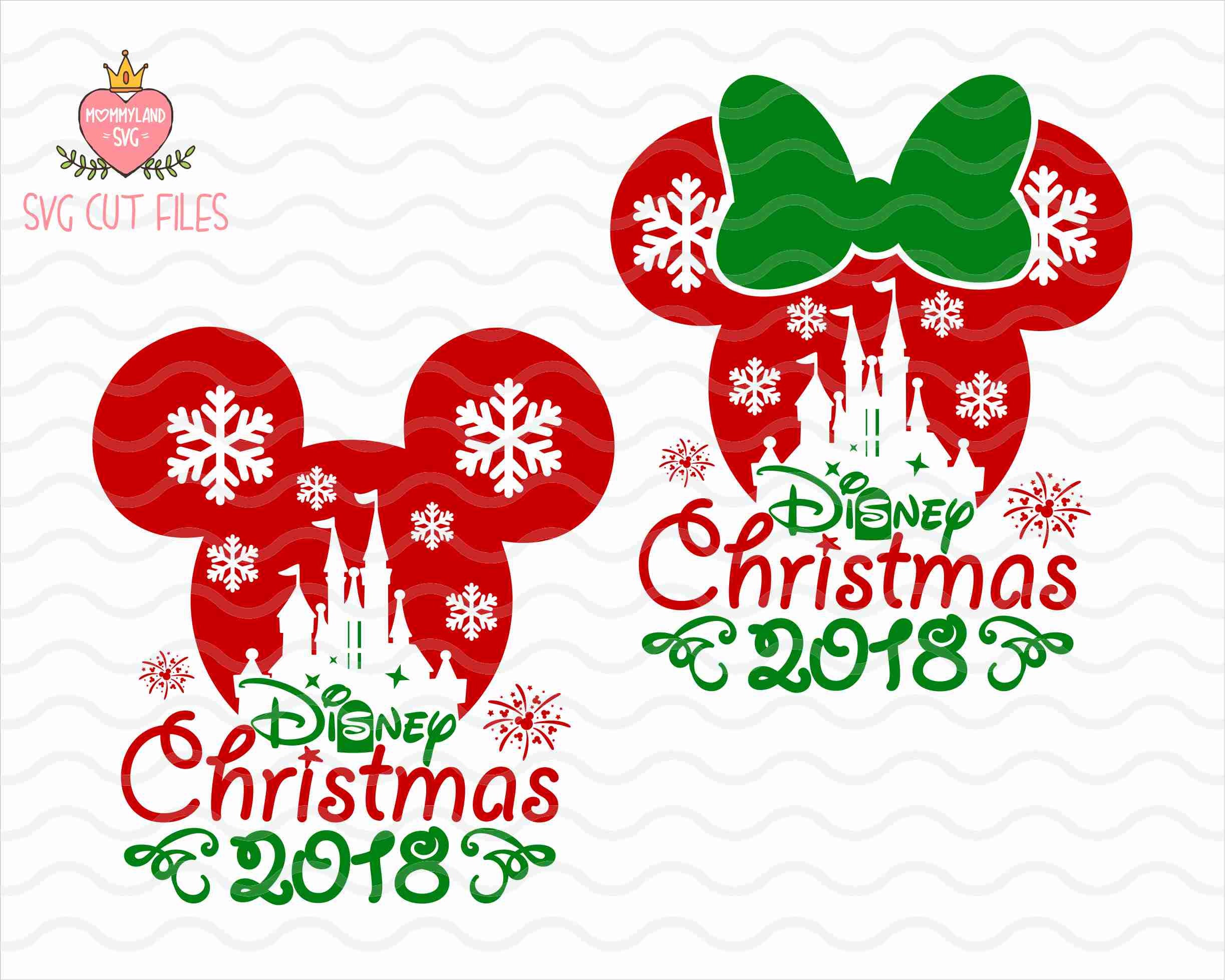 Download Disney Christmas 2018 SVG / Mickey & Minnie Mouse ...