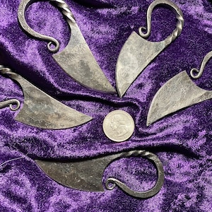 Athame - Hand Forged Railroad Iron Steel 3.75 Inches Altar Ceremonial