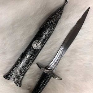 Athame - Lilith Stainless Steel Double Sided Unsharpened Blade Celtic (DAGG-1139)