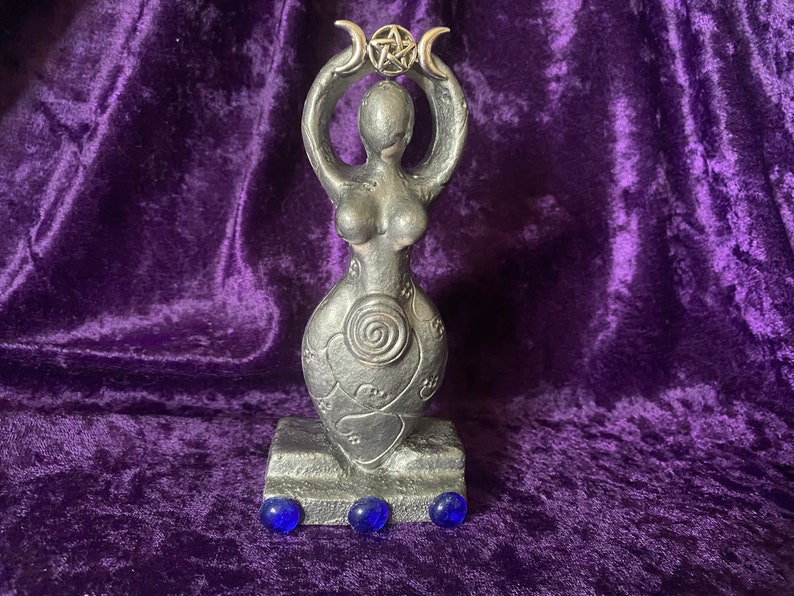 Triple Moon Goddess Bronze Statue 36cm