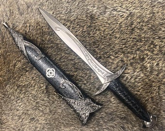 Athame - Celtic Knot Stainless Steel Double Sided Unsharpened Blade (dagg-1098)