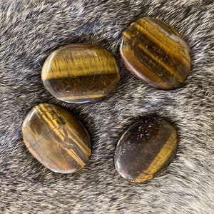 Tigers Eye Worry Stone / Palm Stone / Gemstone