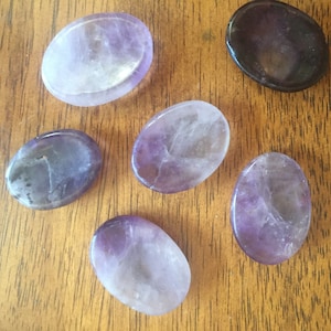 Amethyst Worry Stone / Palm Stone / Gemstone