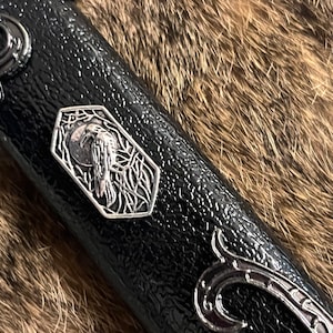 Athame - Raven Moon Midnight Celtic Stainless Steel Double Sided Unsharpened Blade (DAGG-1133)