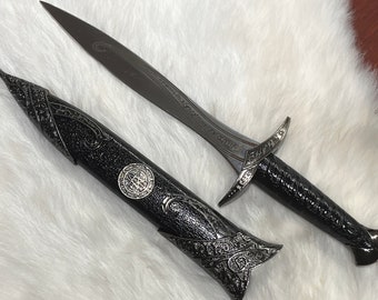 Athame - Astaroth Stainless Steel Double Sided Unsharpened Blade Celtic (DAGG-1140)