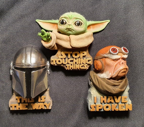 The Mandalorian Fridge Baby Yoda Kuiil Etsy