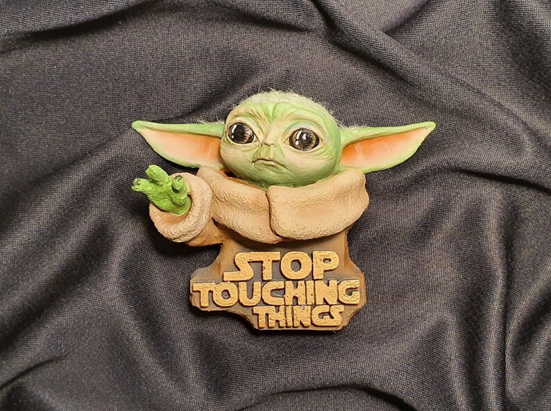 The Mandalorian Fridge Baby Yoda Kuiil Etsy