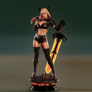 Magik Painted Fan Art Figure Painting commission