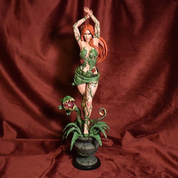 Poison Ivy geschilderd fanart figuur - schaal 1/6 verzamelbaar