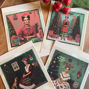Frida Kahlo SET van 12 seizoensgroeten ansichtkaarten