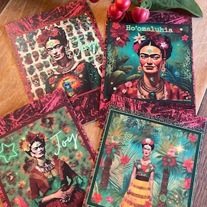 Frida Kahlo JOY SET di 12 cartoline di auguri stagionali