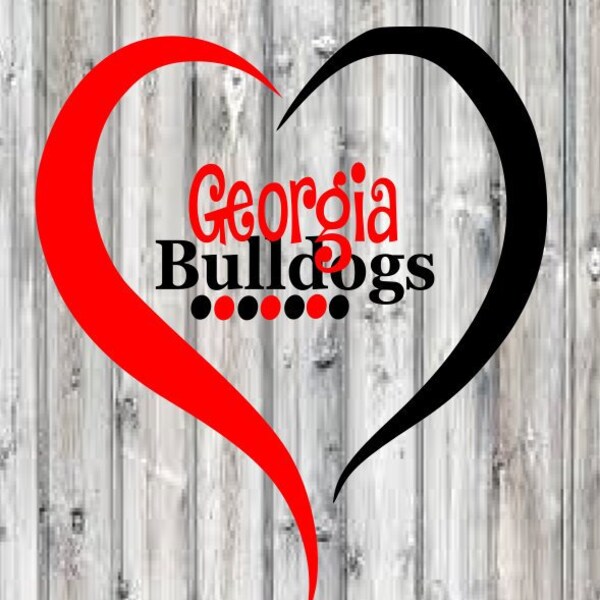 Love Bulldogs SVG File