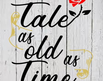 Tale As Old As Time Etsy