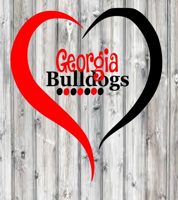 Love Bulldogs Svg File Etsy