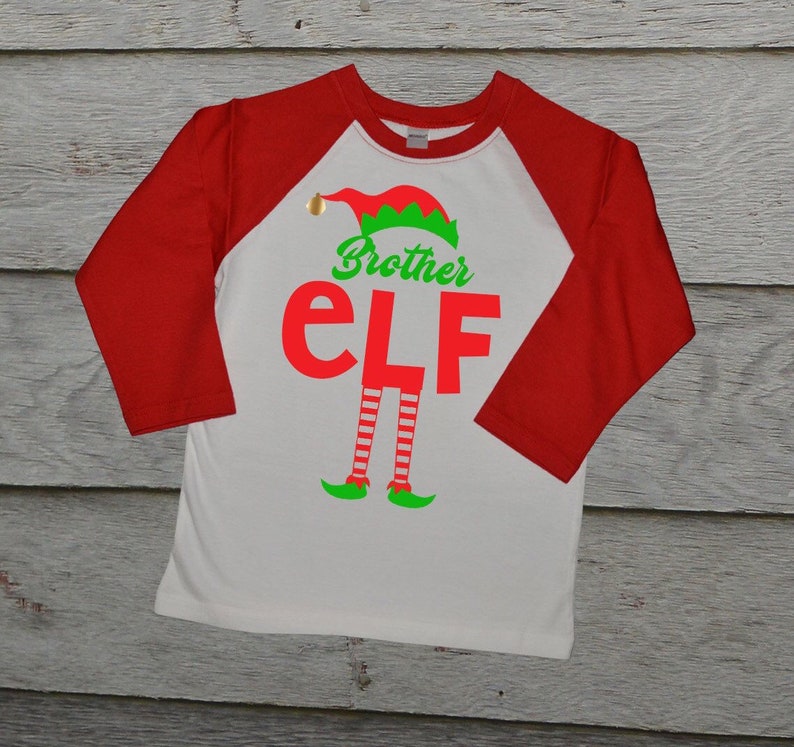 Matching Family Christmas shirts personalized matching tees elf family shirts christmas baseball tees