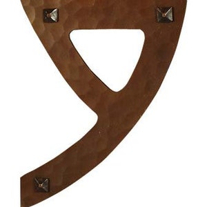 House Numbers Hand Hammered Copper In the Arts and Crafts, Craftsman Style